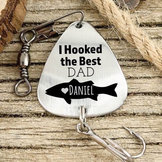 Dad's Fishing Lure Personalized Fishing Gift Daddy New Dad First Time  Father From Grandparents to New Father 1st Father's Day Gift 