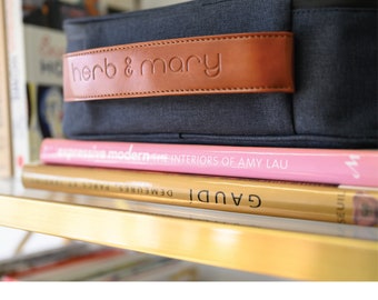 Torba zapachowa HERB & MARY: podwójnie zapinana, z podszewką z włókna węglowego – duża, niebieska