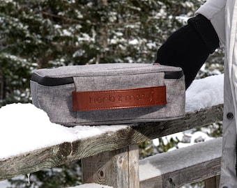 HERB & MARY Torba zapachowa: Duża szara torba na akcesoria