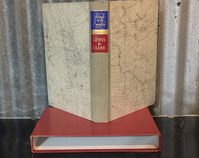 Vintage Book-Journals of the Expedition-Lewis & Clark-Volume 2-Heritage Press Edition-Hardback Cover-Cardboard Book Sleeve-1962
