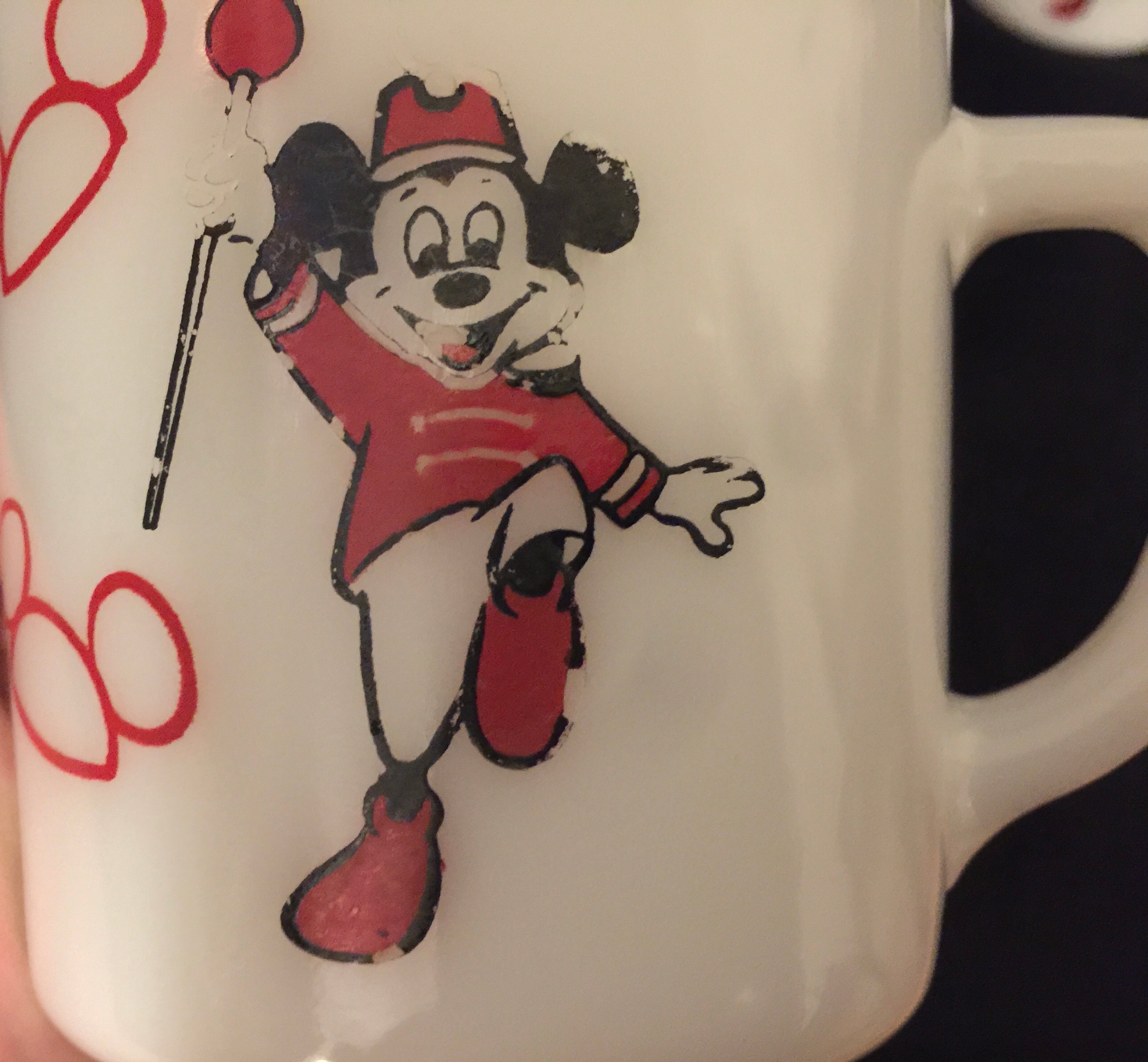 Vintage Mickey Mouse Mugs Set of 2, Disney Mugs, Mickey Mouse Milk