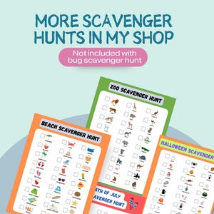 Zoo Scavenger Hunt Kids Printable Outdoor Scavenger Hunt Summer