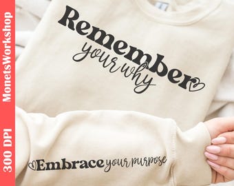 Positive SVG PNG: Motivational Quote Cut File, Inspiration Design for Shirts