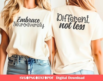 Neurodiversity SVG PNG: Inclusion Advocate Design, You Matter Mental Health Cut File
