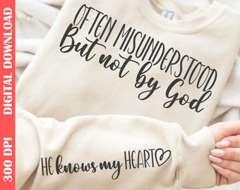 Encouraging Christian SVG/PNG: Inspirational Faith Cut File, Uplifting Religious Design