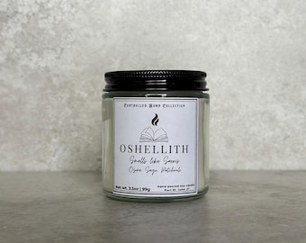 Bookish Candle, Quicksilver, Oshellith, Little Osha, Smells like Saeris inspirierte Sojakerze