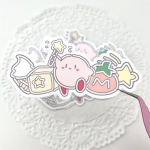 Pastel Kirby Star Power Up Vinyl Sticker