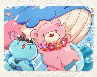 PKMN Poke Summer Time Fun Mini Art Print
