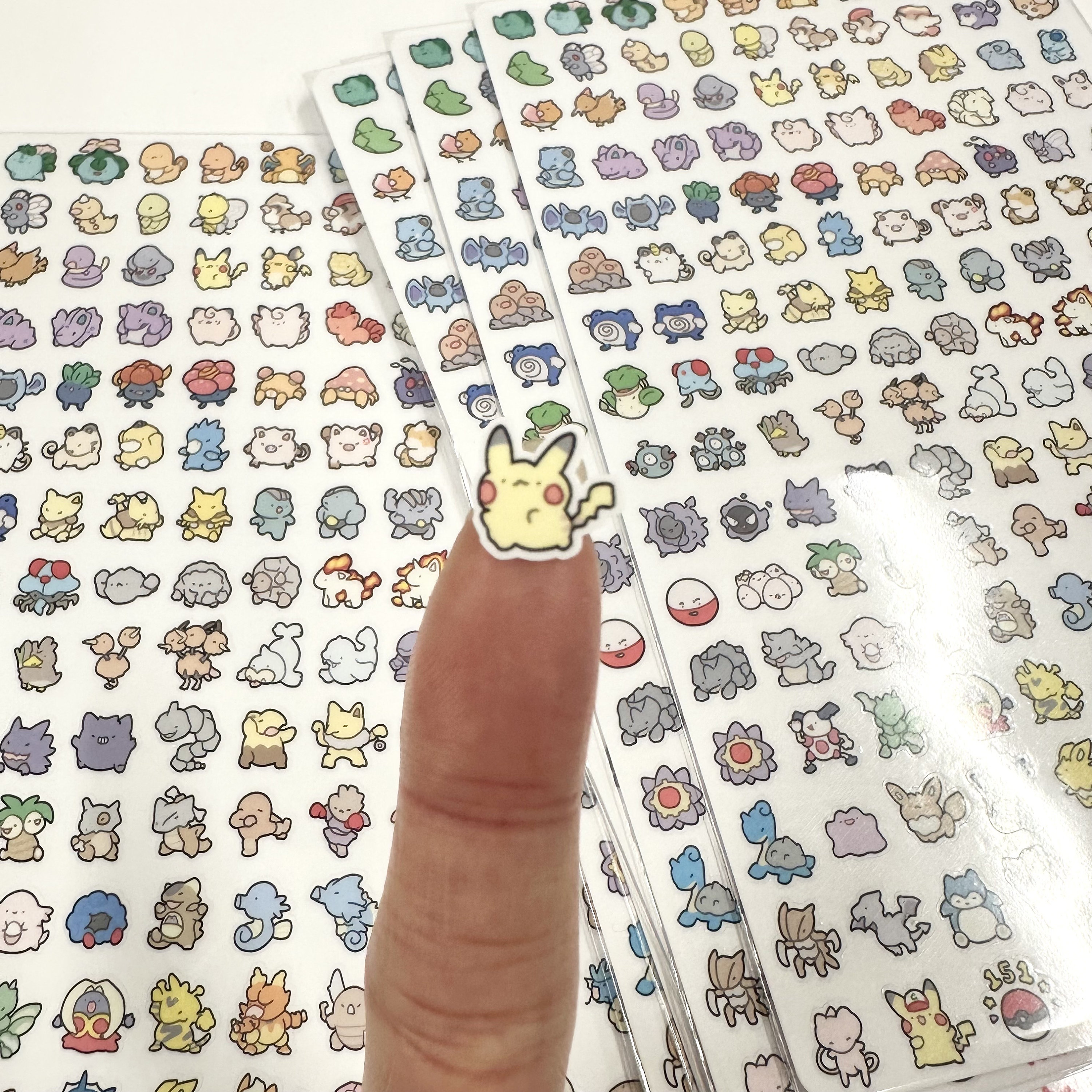 ポケモン第1世代 001-151 ビニールステッカーシート | ミニステッカー