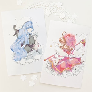 CCS Anime Magical Girl Sakura Mini Art Print