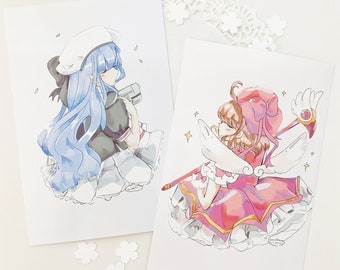CCS Anime Magical Girl Sakura Mini Art Print
