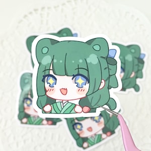 Autocollant en vinyle Chibi Meow