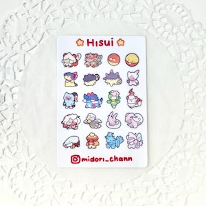 Arkusz naklejek winylowych Poké Legends | 20 mini naklejek!