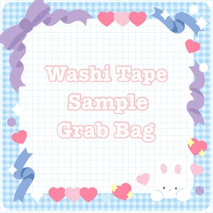 Bolsa de muestra de cinta washi kawaii