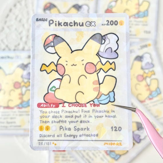 Electric Mouse EX Custom Fanmade Card | Holographic Collectible Card