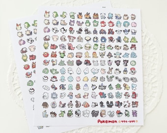Poké Gen 5 494-649 Mini Art Print l Wall Art
