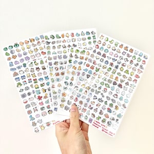 Poké Gen 7 722-809 Vinyl Sticker Sheet | 107 Mini Stickers Including ...