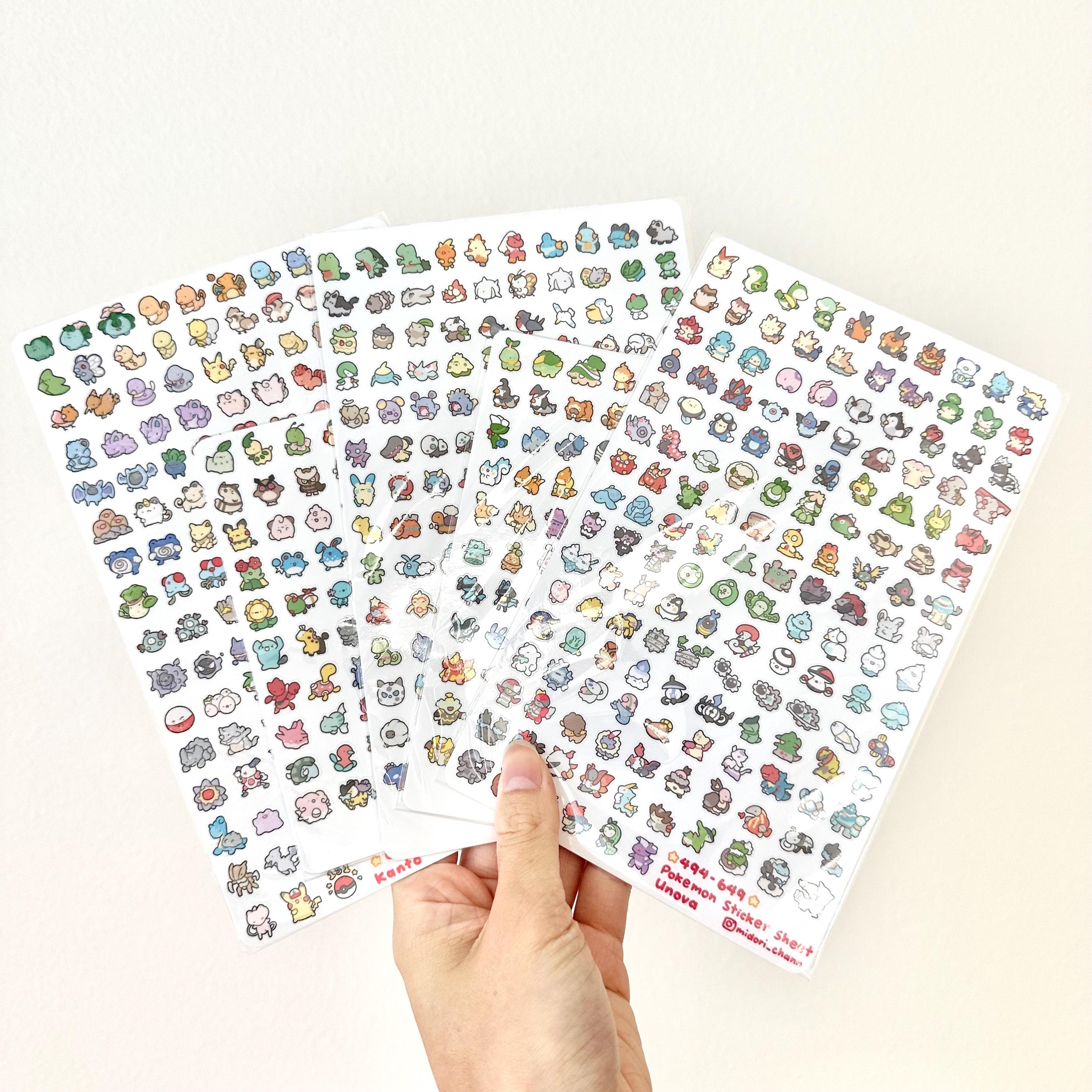 ポケモン第5世代 494-649 ビニールステッカーシート | ミニステッカー