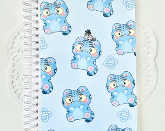 Kpop herbruikbaar stickerboek tijger l 5 x 7 hardcover album l 50 pagina's