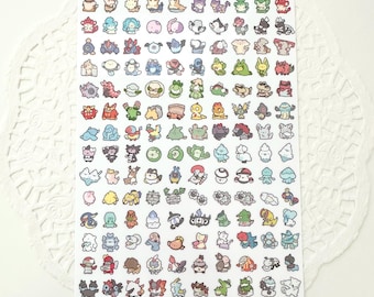Poké Gen 5 494-649 Vinyl Sticker Sheet | 156 mini stickers!
