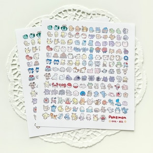 Poké Gen 1 001-151 Mini Art Print