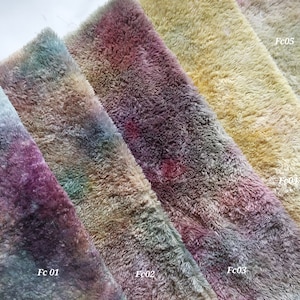 New Italian Viscose 5-7mm Pile Hand Dyed for Teddy Bear