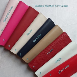 Scarp Soft  Genuine Italian Lambskin leather piece, Real Leather for craft - light weight A5 2
