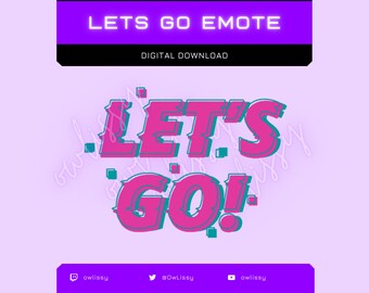Twitch Emote Let's Go - Etsy