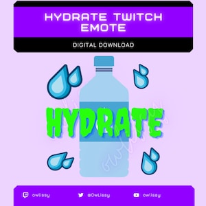 Hydrater Emote | Twitch et Discord