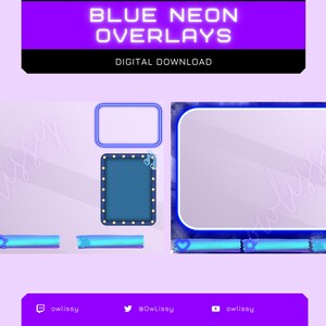 Blue Neon Twitch Scenes