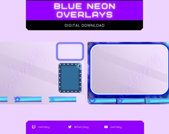 Blue Neon Twitch Scenes