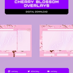 Cherry Blossom Twitch Overlays