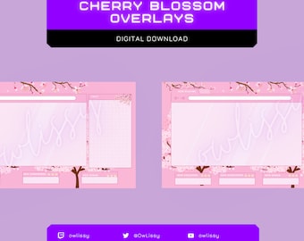 Cherry Blossom Twitch Overlays
