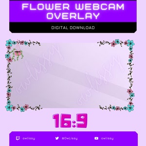 Flower Webcam Overlay | 16x9