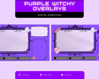 Witch Twitch Overlays | Instant Download