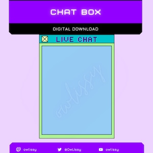 Twitch Chat Box | 375x500