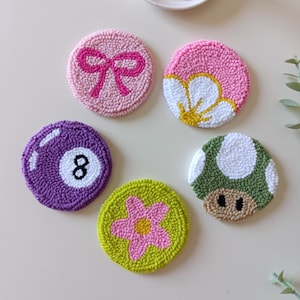 Set of 2 Car Coasters, Customisable Car Decor, New Car Gift, Magic 8Ball Car Coasters, Cute Car Accessories,Pink Car Accessories,Coaster Set