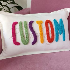 Personalized Baby Girl Room Name Pillow Cover, Baby Girl Nursery Pillow, Girl Kid Gift, Dorm Gift, Graduation Gift,Gift for her,Gift for Mom
