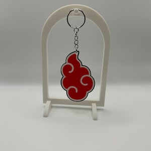 Akatsuki Cloud Keychain: 3D Printed Anime Accessory