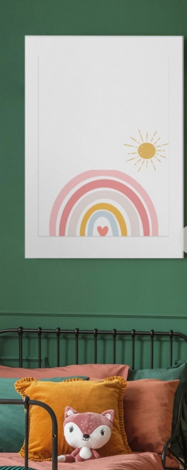 Nursery Decor, Rainbow Wall Art Prints - Etsy