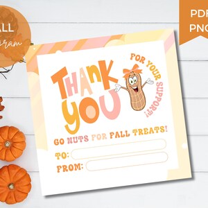 2024 Girl Scout Herbst Produkt Dankeskarte & Cookie Lieferung Tag - Printable, digitaler Download