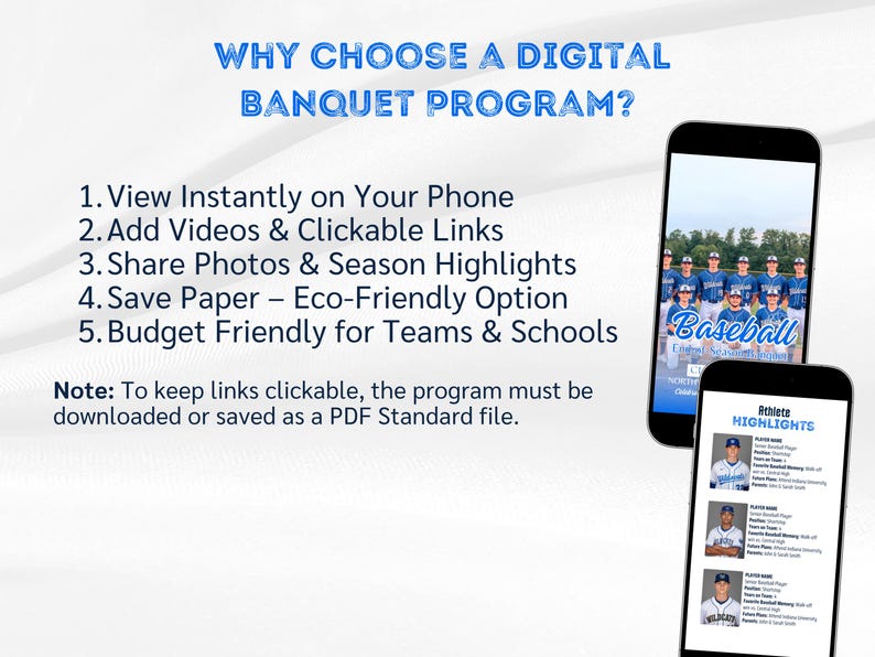 Sports Banquet Program Example Baseball Banquet Program Template, Sports Banquet Program, End of ...