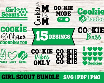 Girl Scout Cookie Shirt SVG Bundle, Lbb Abc Shirt Design, Cookie Mom Sublimation