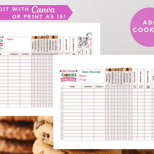 Girl Scout 2024 Order Form, ABC Cookie Price List, Editable & Printable ...