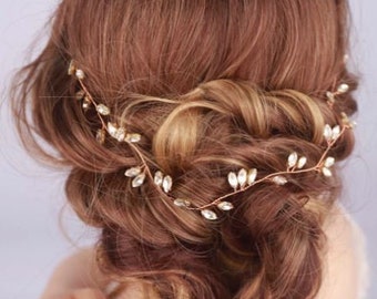 Crystal and Rhinestone Hair Vine for Bridal, bridesmaid and formal Elegance