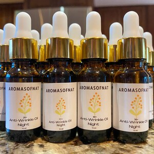 Face Oil | Moisturizing Face Oil | Anti Aging Anti Wrinkle Oil  | Organic Face Serum with Primrose Oil and Essential Oils
