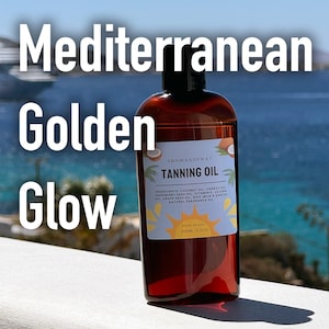 Natural Tanning Oil with Carrot Oil and Raspberry Seed Oil | Organic Sun Oil Natural Sunblock Beach | Sun Kissed Skin | Beach Essentials |