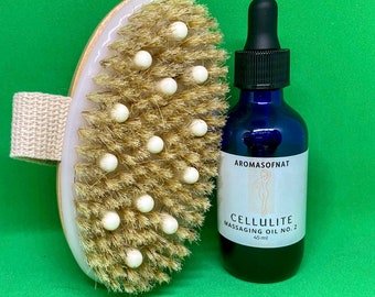 Cellulite Brush | Dry Body Brush | Dry Brushing | Body Brush for Lymphatic Drainage & Cellulite