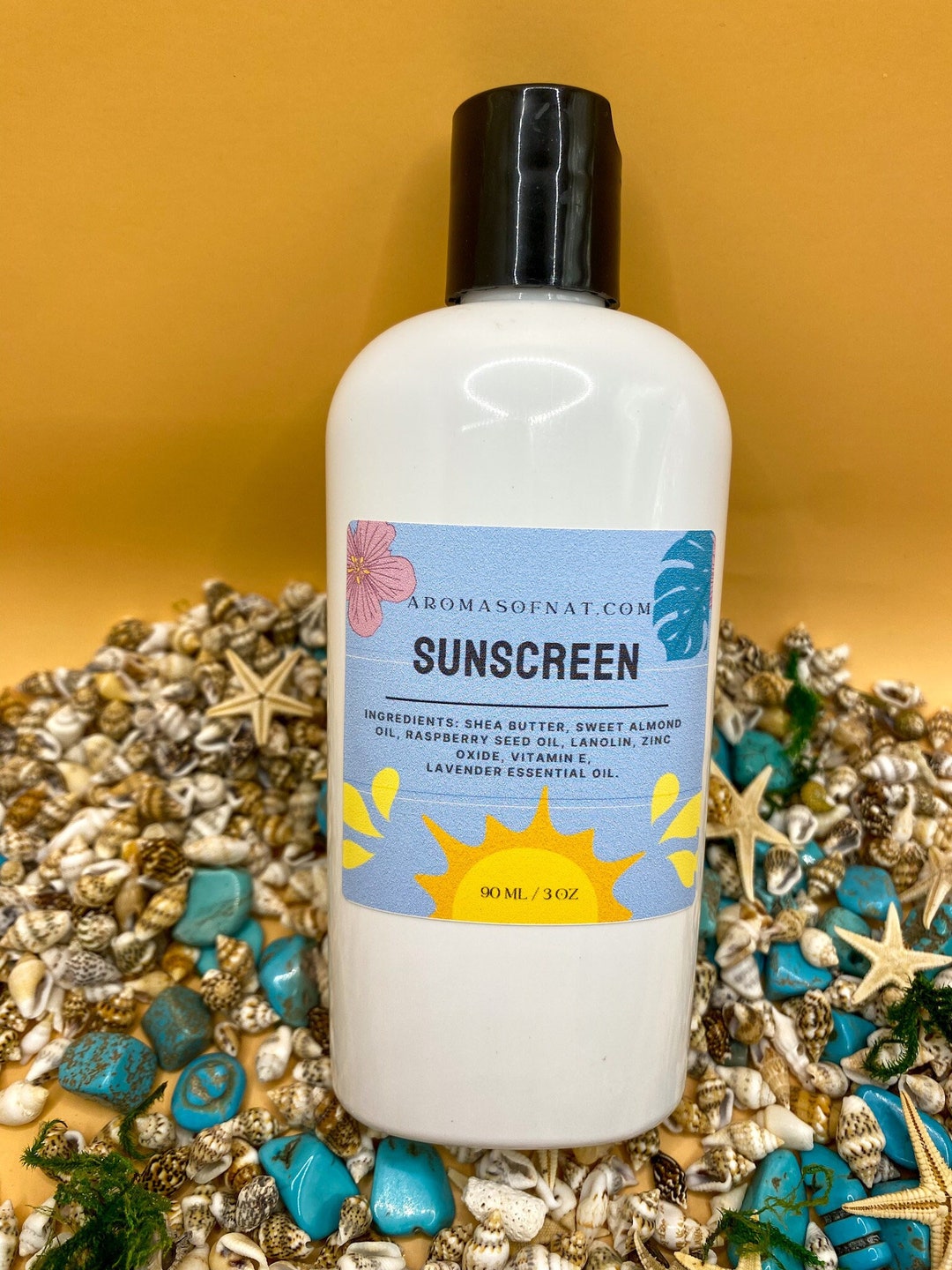 100 NATURAL Sunscreen With Zinc and Raspberry Seed Oil NO Chemicals