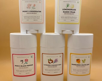 DEODORANTE NATURALE / Biologico e senza alluminio / Deodorante con olio essenziale / Solo ingredienti naturali / Deodorante fatto in casa